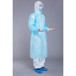 Blue Non Woven 37g Disposable Surgical Isolation Gown for sale