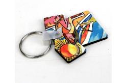 China T Shirt Car Keychain Dye Sublimation Blanks Thermal Transfer Printing supplier
