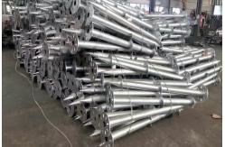 China Double Leaf Pre Embedded Helical Ground Anchors Length 1600mm Galvanised Screw Piles supplier
