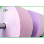 50gsm Pink NCR Paper Roll For Sales Contract High Brightness 70 × 80cm for sale