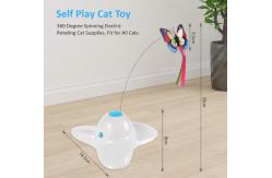China Exercise Electric Interactive Butterfly Flutter Rotating Kitten Toys supplier