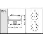 Contitech FD330-30 340 W01-358-7447 Silent Driver Truck Air Spring 0.2-0.8 MPa Pressure for sale