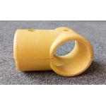 FRP Fence Pipe Connector Elbow Base Three Way Yellow SMC Fittings