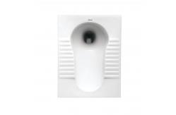China White 6L Ceramic Toilet Squatting Pan With Trapway 530x425x305mm supplier