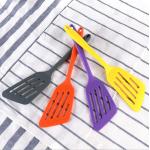 Heat Resistant Silicone Kitchen Utensil Sets Non Stick Pan Full Package Oblique Hot Fish Shovel for sale