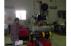 China Automatic Elbow Pipe Welding Machine With Movable Support Turning Roller supplier