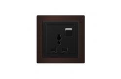 China OEM ODM Electrical Power Socket , 13A Three Pin Socket With Switch supplier