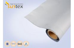 China Thermal Insulation Fabric Polyurethane Coated Fiberglass Fabric M0 Smoke Barrier Fabric 0.43mm supplier