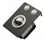 Mini Compact Industrial Black Metal Trackball with 2 Robust mouse Buttons