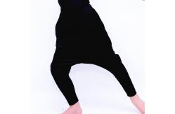 China Spandex Lining Plain Velvet Black Harem Pants For Children Hip - Hop Dance supplier