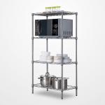 Basics 4 Tiers Adjustable Heavy Duty Organizer Steel Shelf Rack for sale