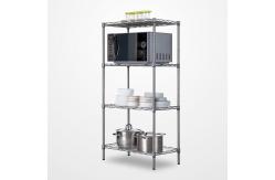 China Basics 4 Tiers Adjustable Heavy Duty Organizer Steel Shelf Rack supplier