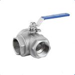 Internal Thread 3 Way Ball Valve Stainless Steel Water General Use for sale