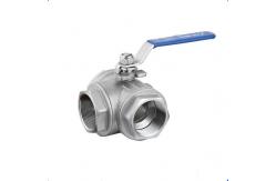 China Internal Thread 3 Way Ball Valve Stainless Steel Water General Use supplier