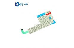 China Medical Equipment Custom Control Panel Overlay Emboss 3M 467 Tactile Dome Button supplier