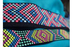 China Custom Logo and Non-slip Silicone Elastic Tape for Garment Coat Jacket supplier