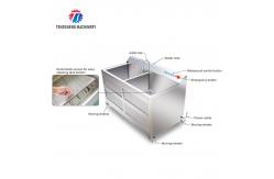 China 1.1KW Commercial eddy current bubble washing machine ozone multifunctional vegetable washing machine supplier