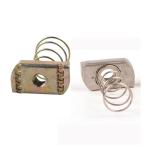 Yellow Zin Stainless Steel Channel Spring Nut Square Nut With Spring for sale