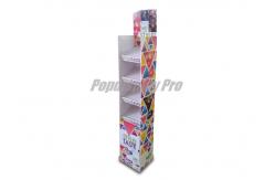 China Impact Graphics Cardboard Candy Display Lightweight With Four Shelves supplier