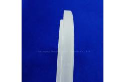 China Customized Processing High Purity Frosted Quartz Irregular Ring Flange Glass Instrument supplier
