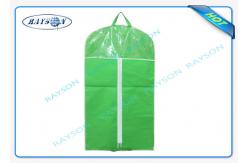 China Customized Mens Non Woven Fabric Bags With Good Zipper And PVC Window supplier
