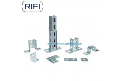 China Unistrut Channel Fittings Plat Angle 90 Degree Square Wing Shap Zinc Plated supplier