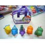 8.5cm Length Squeezing Rubber Bath Toys Phthalate Free Vinyl Crab / Octopus Shaped
