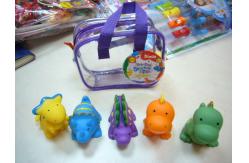 China 8.5cm Length Squeezing Rubber Bath Toys Phthalate Free Vinyl Crab / Octopus Shaped supplier
