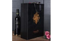 China Recycled Wine Bottles Cardboard Paper Boxes With Handles supplier