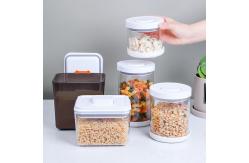 China 1000ml-2300ml Plastic Cereal Containers 7 Piece Airtight Food Storage Container Set supplier