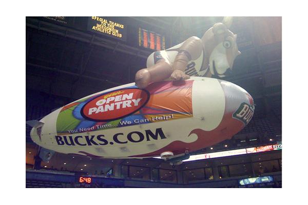 Colorful inflatable blimp with logo for promotion