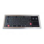 PS/2 Steel Plate Ruggedized Membrane Keyboard With Touchpad for sale