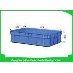 Agriculture Stackable Plastic Storage Containers , Durable Euro Stacking Boxes 610 * 420 * 150mm