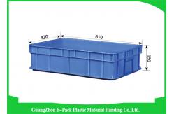China Agriculture Stackable Plastic Storage Containers , Durable Euro Stacking Boxes 610 * 420 * 150mm supplier