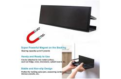 China Magnetic Fridge Organizer With Black Seasoning Racks And Free Hooks supplier