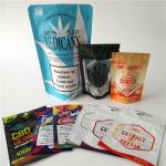 Custom Printed Child Proof k Mylar Bag Gummies Pouch Kratom Pill Sachet for sale