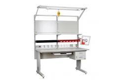China Customized ESD Work Table Adjustable Heavy Duty Antistatic Lab Workbench supplier