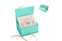 China EVA Sponge Inlay Luxury Magnetic Jewelry Box For Ring Necklace supplier