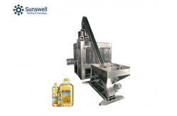 China Automatic Edible Oil Filling Machine 330ml Pet Bottle Capping Machine Welding supplier