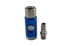 China 28scfm Push Button Pneumatic Quick Coupler BSP Air Hose Safety Coupler supplier