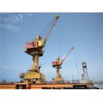 Mobile Floating Dock Portal Crane Pedestal Harbour Marine Crane Customized for sale