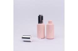China Empty 60ml PETG Dropper Bottle Pink Little Dropper Bottles With Press Top Dropper supplier