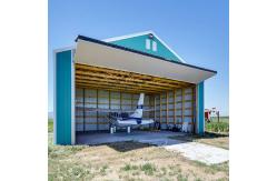 China Light Prefab Steel Structure Building , Large Space Steel Building Aircraft Hangar supplier