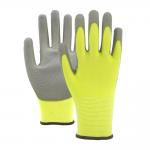 Breathable Gardening Gloves 13 Gauge Polyester PU Palm Coated Gloves For Precision Handling for sale