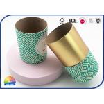 Cylinder Paper Packaging Tube 4C Print For Tea Packaging 157gsm for sale