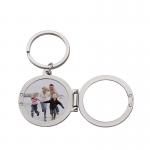 Promotional Gift Souvenir Picture Key Chain Sublimation Photo Locket Keychain for sale