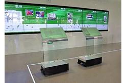 China Hologram Projection Kiosk Machine Holo Transparent Glass Touch Kiosk with Rear Projection supplier