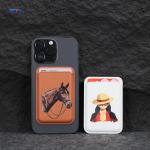 Business N52 Magnetic Phone Wallet With PU Leather Material for sale