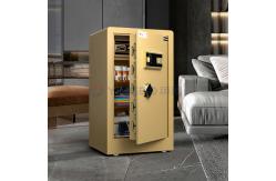 China Dual Alarm Biometric Fingerprint Lock Home Safe Box For Security supplier