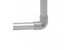 China DYJ28-A15 90 Degree Elbow Third Generation Aluminum Alloy Lean Pipe Joint Connector supplier